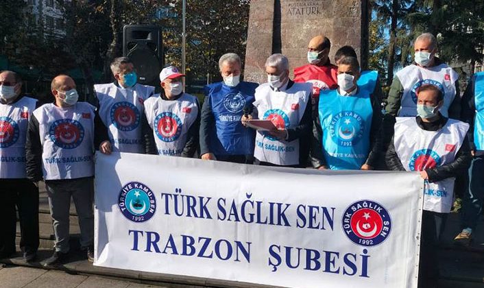 Trabzon’da Sağlık Çalışanları Eylemde”Talebimiz açık ve nettir”