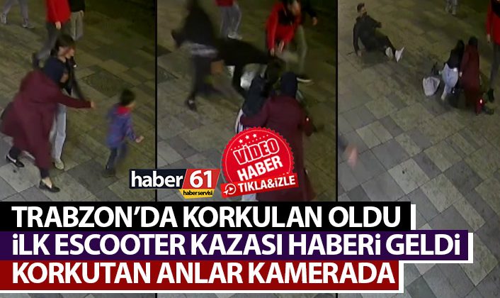 Trabzon’da endişe verici bir durum gerçekleşti! İlk elektrikli scooter kazası haberi geldi