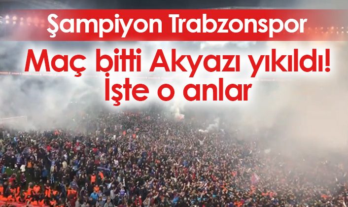 Trabzonspor şampiyon olduğunda Akyazı stadı yerle bir oldu!