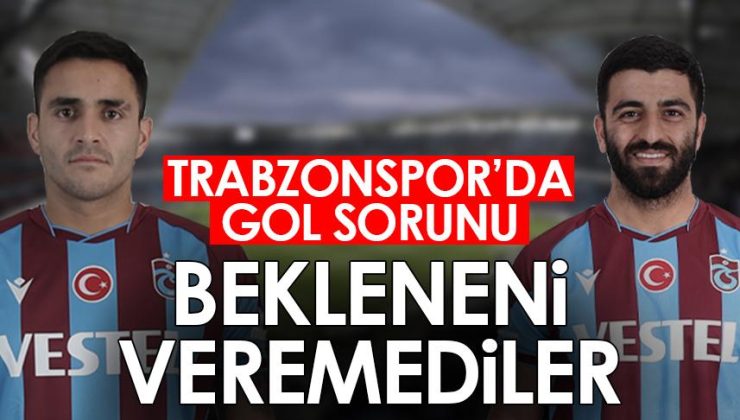 Trabzonspor’da gol sorunu yaşanıyor! Beklentilerin altında performans gösterdiler Trabzonspor Haber