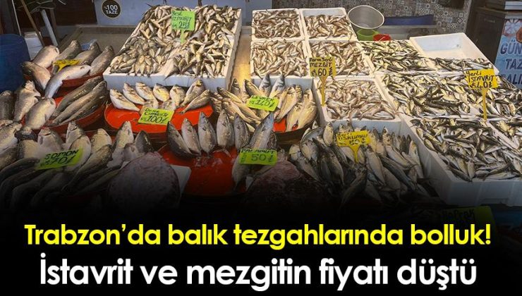 Trabzon’da hafta sonu favorisi mezgit ve istavrit oldu