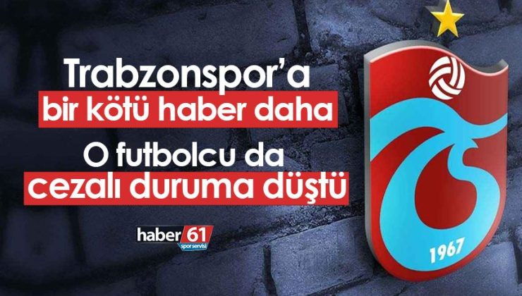 Trabzonspor’a daha kötü bir haber daha geldi! Takım cezalı duruma düştü Trabzonspor Haber
