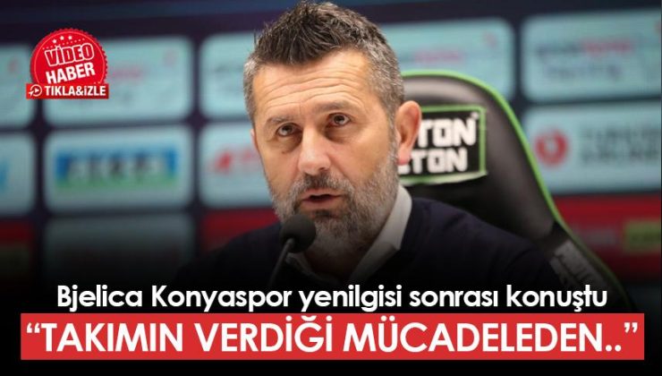 Trabzonspor’da Bjelica maç sonrası konuştu! “Takımın gösterdiği çabayı…”