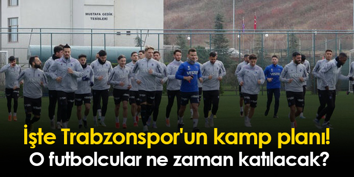 Trabzonspor’un kamp programı açıklandı! Futbolcular ne zaman katılacak?