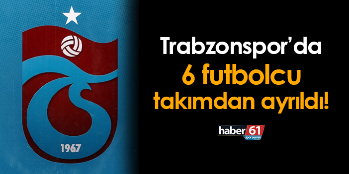 Trabzonspor’da 6 futbolcunun sözleşmeleri sona erdi!   i