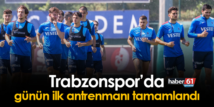 Trabzonspor’da günlük ilk antrenman tamamlandı.