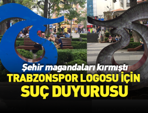 Kırılan Trabzonspor logosu için suç duyurusu! |