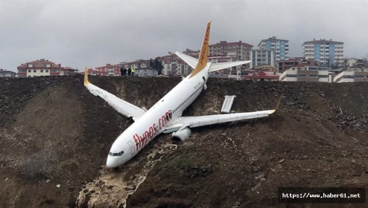 Trabzon’da pistten çıkan uçakla ilgili yeni görüntü |