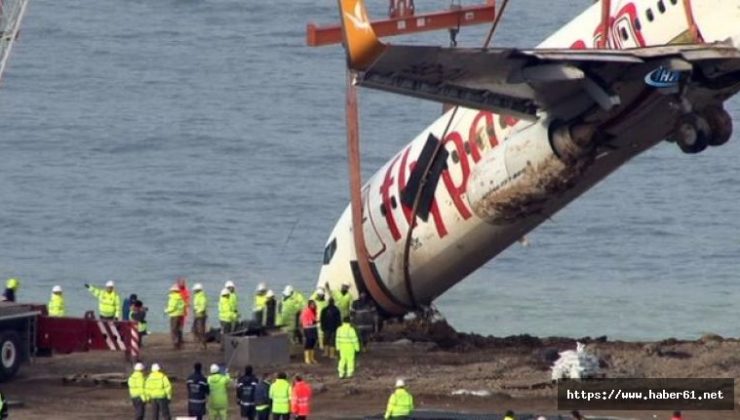 Trabzon pistten çıkan uçak kurtarıldı |