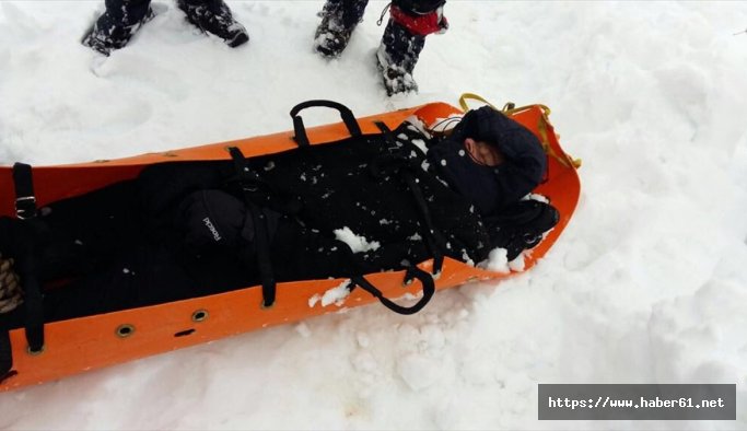 Trabzon’da yaylada donmak üzere olan adam kurtarıldı |
