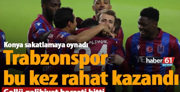 Trabzonspor, Konyaspor maçını kolayca kazandı |