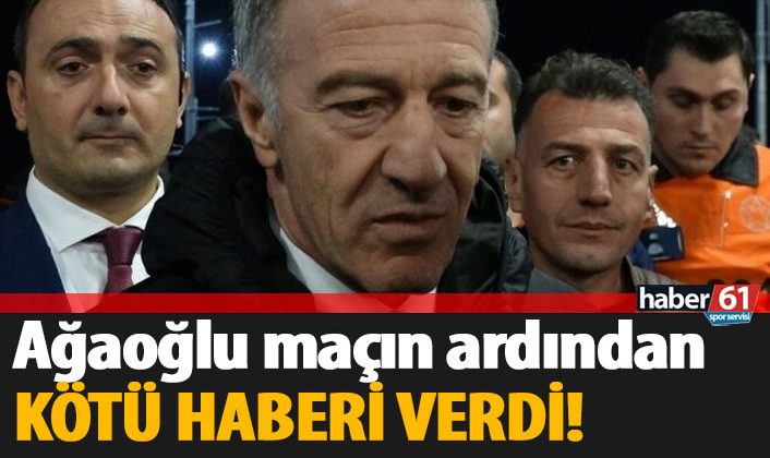 Ahmet Ağaoğlu olumsuz bir haber açıkladı! |   i