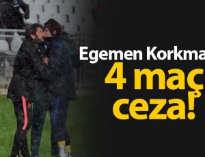 : Egemen Korkmaz’a 4 maç ceza verildi!
