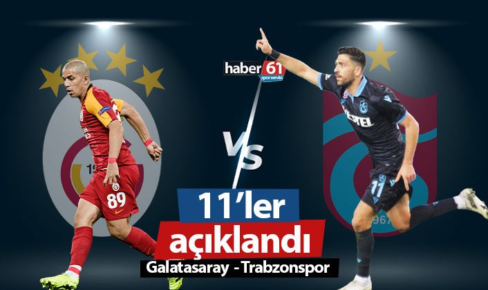 Galatasaray Trabzonspor maçı için takım kadroları açıklandı |