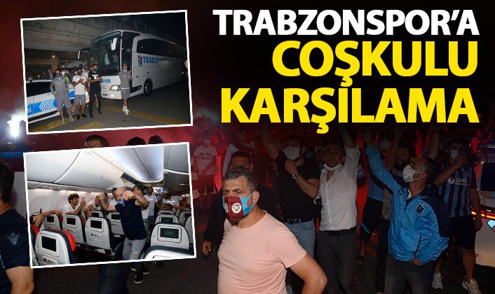 bu başlığı türkçe yeniden yaz Kupa’da Fenerbahçe’yi eleyen Trabzonspor’a coşkulu karşılama |