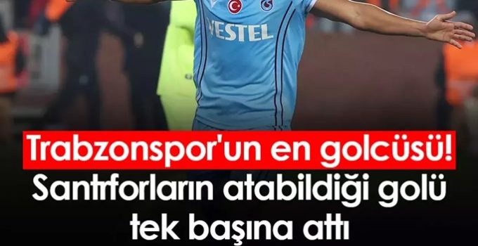 bu başlığı türkçe yeniden yaz Trabzonspor’un en golcüsü! Santrforların toplamı kadar golü tek başına attı |