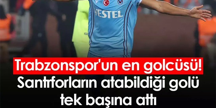 bu başlığı türkçe yeniden yaz Trabzonspor’un en golcüsü! Santrforların toplamı kadar golü tek başına attı |